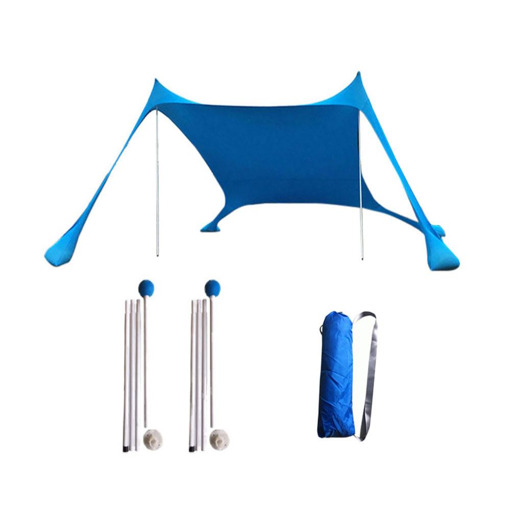 Cheap Goat Tents Family Beach Sunshade Lightweight Sun Shade Tent With Sandbag Anchors 4 Free Pegs UPF50+ UV Large Portable Canopy Drop shipping Tents 